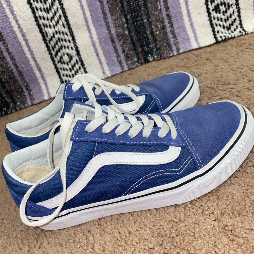 blue old skool vans